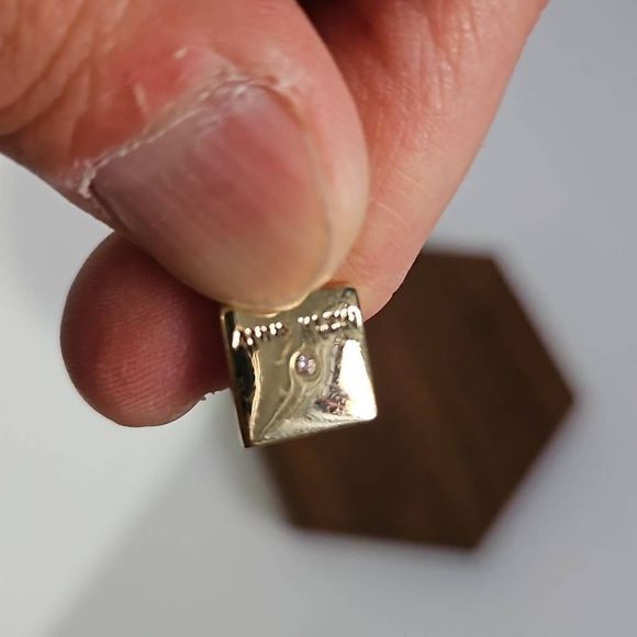 Anne Klein Purple Stone Gold Tone Dangle Bracelet - Picture 3 of 5